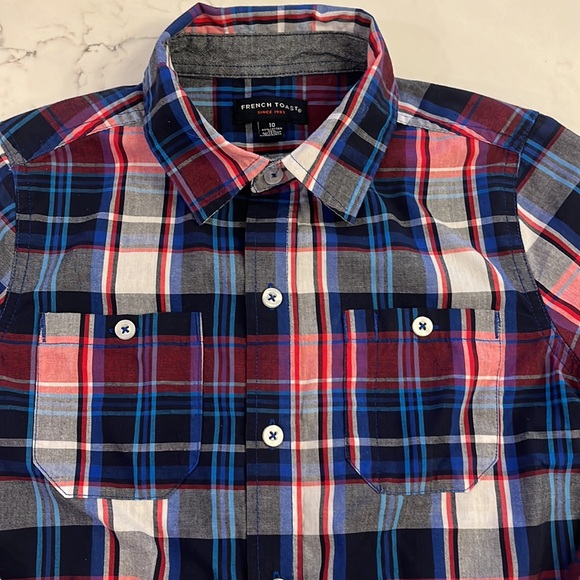 French Toast plaid button down - Picture 3 of 3
